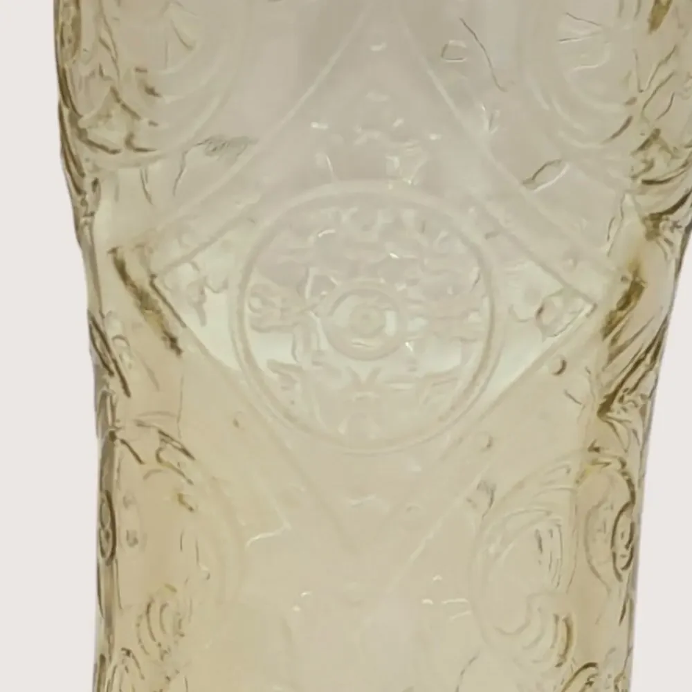 Vintage Federal Glass Madrid Amber Tumbler Set of 4